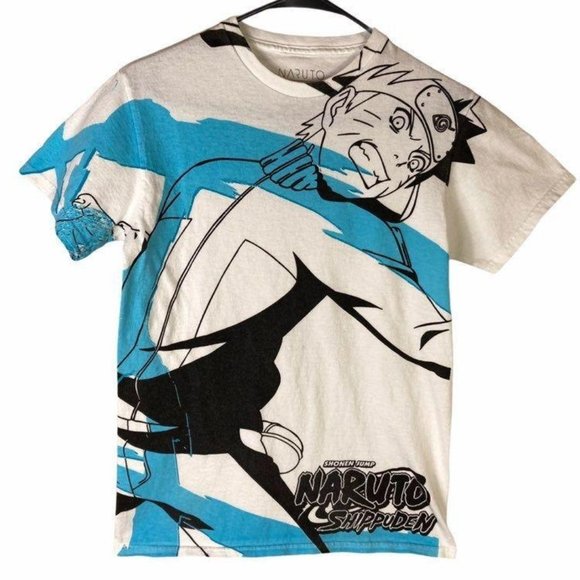 No brand / Not sure Other - 2/$20 Naruto Shippuden White T- Shirt Mens Small